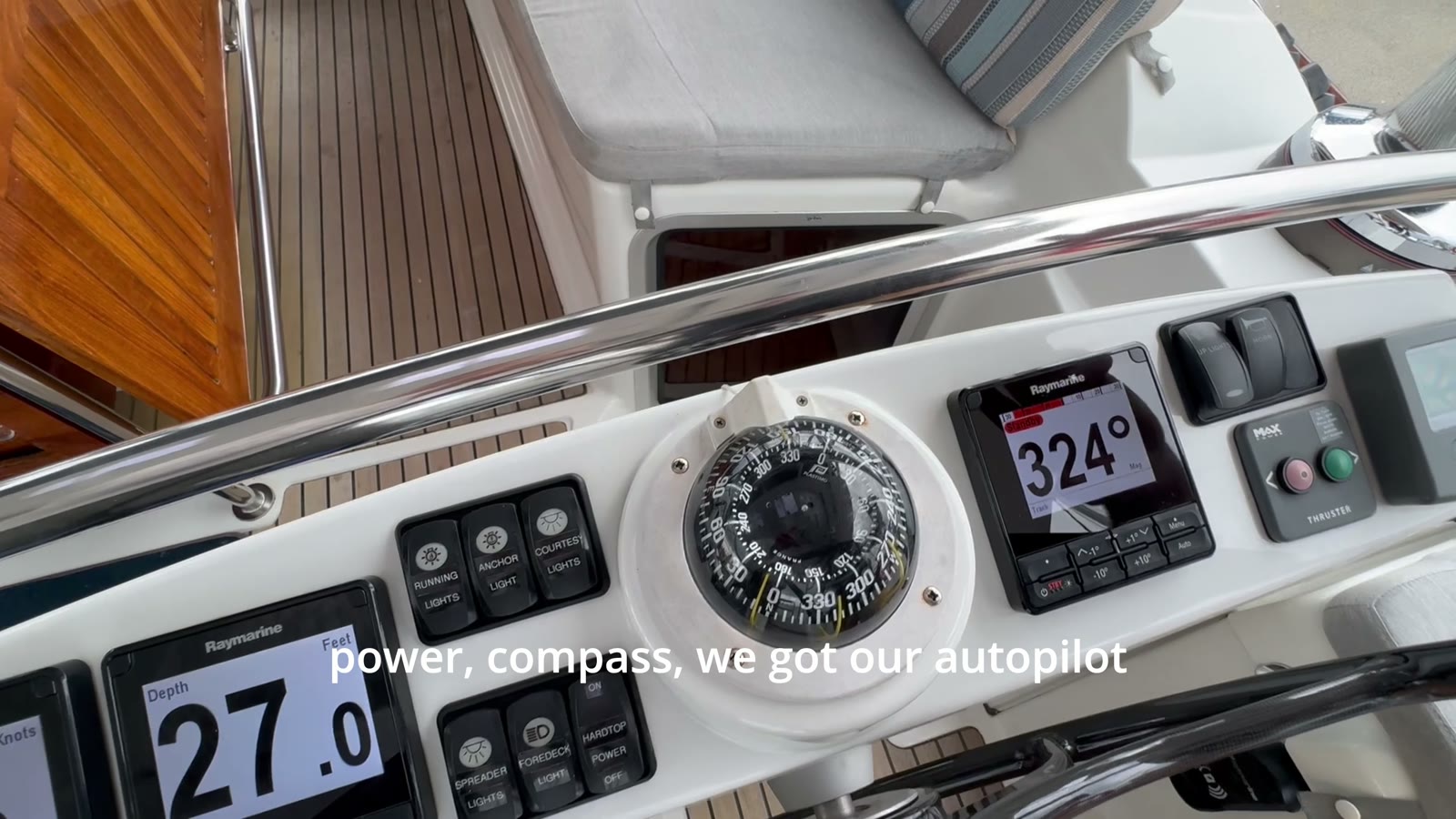 Cockpit and helm controls