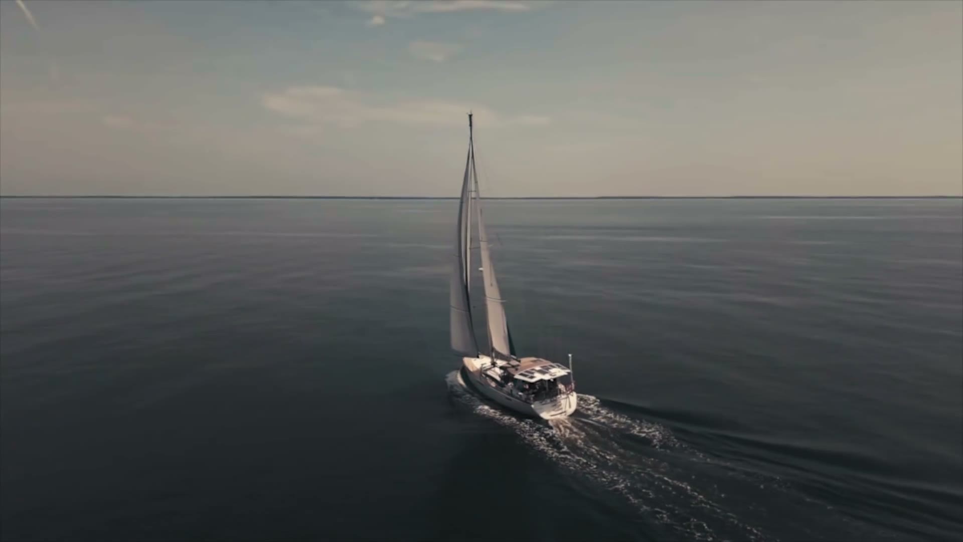 Remedy under sail, aerial view