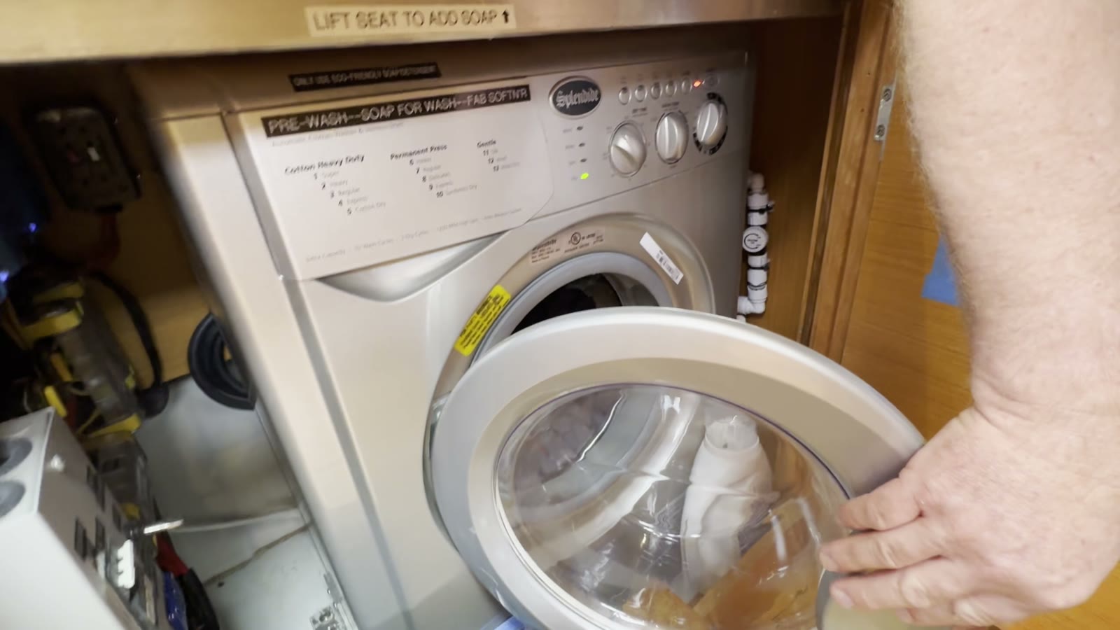 Washer and dryer